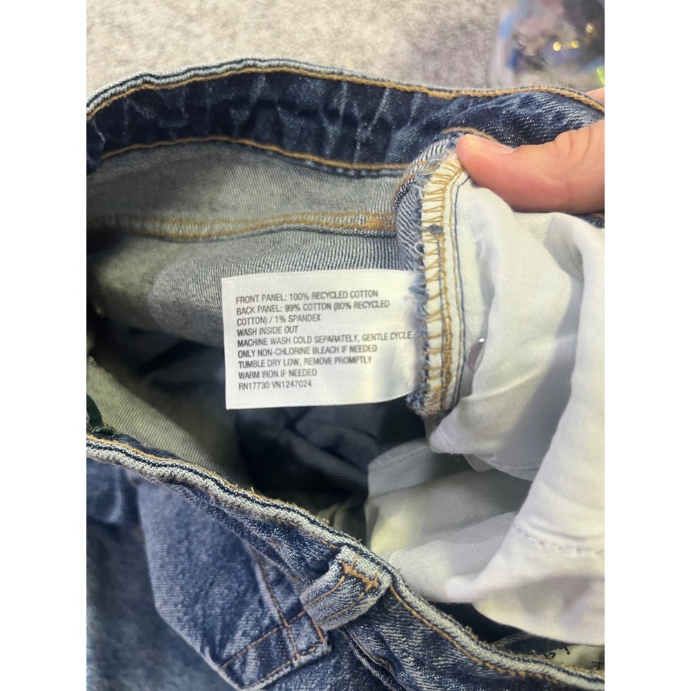Wild Fable‎ Easy Rigid High Rise Straight Leg Jeans Blue Acid Wash Womens Size 4 - Picture 11 of 12